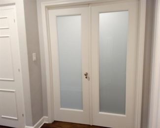 INTERIOR FRENCH DOORS FROSTED GLASS