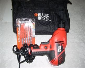 Black & Decker Drill with accessories. 