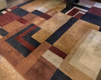 Geometric, modern rug.