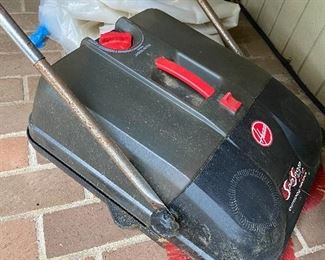 Hoover sweeper for patio and driveway.