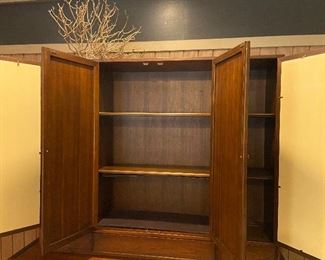 Lots of storage with these shelves.