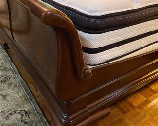 "Sleigh" styled frame. Beautiful wood.