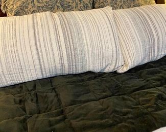 Misc pillows and linens.