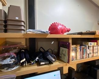 Cd's and movies, cables, misc.