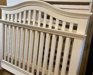 Crib converts to toddler bed, converts to Full Size.