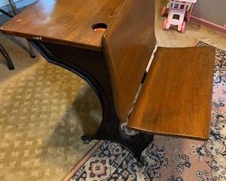 Kid's antique school desk.