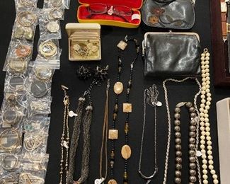 Costume jewelry, and accessories.