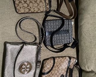 Coach bags and Tory Burch.