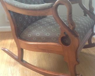 Mid Century Goose Neck Rocker $150