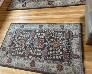 Pottery Barn "Brandon" Persian Style Hand Tufted Wool Rugs   $350 for all 3 or: 
Runner 2.5’ x 9’  ($99), Area 3x5 ($89), Area 5x8 ($199) 