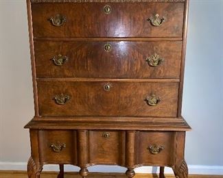 Antique Highboy 54.5”h 32.5”w19.5d $250