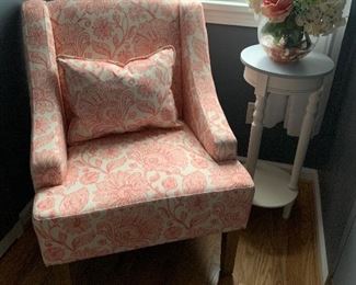Chair and side table  Chair $100  Table $40