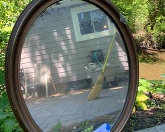 Vintage oval mirror  32"h $75
