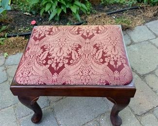 Small upholstered stool $50