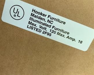 Pair of lighted Cherry Bookcase Storage Units $100 each, both for $175    78"h x 30"w 16"d   Hooker Furniture Co.