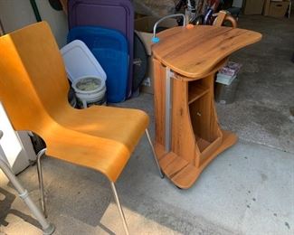 Mid Century Modern Chair, Sofa Cart,  Accessible Couch Cart