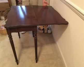 $95 Hallway table with drop leave but as is - need a support - great when closed 