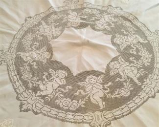 $60 Italian lace table clothe 