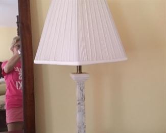 $140 pair of marble lamps