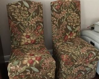 $125 Pair of upholstery chairs 