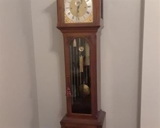 Beautiful grandfather clock, made in England and purchased there by owner when residing there with his company.