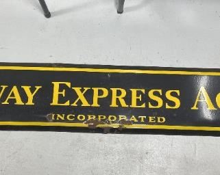 Railroad Express Agency Porcelain Sign