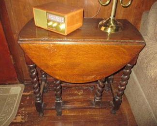 Antique Barley Twist Drop Leaf Tables

