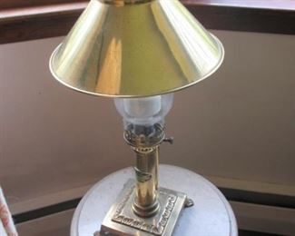 Vintage Orient Express Paris Istanbul Lamp with Lion Feet