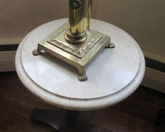 Vintage Orient Express Paris Istanbul Lamp with Lion Feet