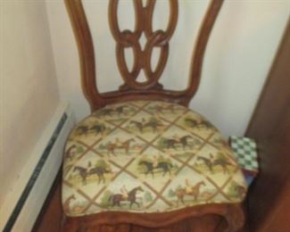 Equestrian Seats on Dining Room Chairs 