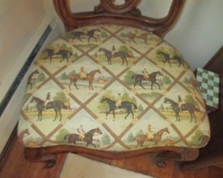 Equestrian Seats on Dining Room Chairs 