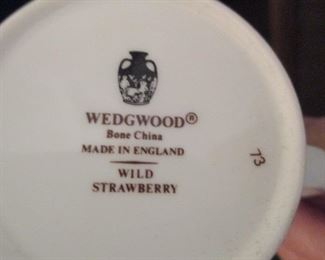 Wedgwood Bone China Service "Wild Strawberry"