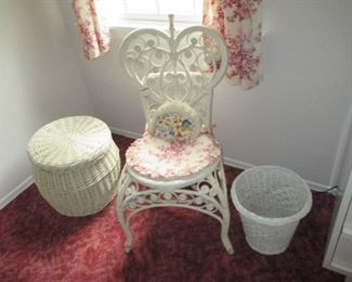 White Wicker Separates