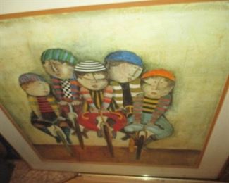 Boulanger "Tour De France", Lithograph Plate Signed With Certificate of Authenticity