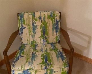 Mid Century walnut chair