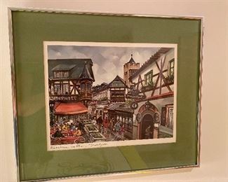 Vintage German signed print
