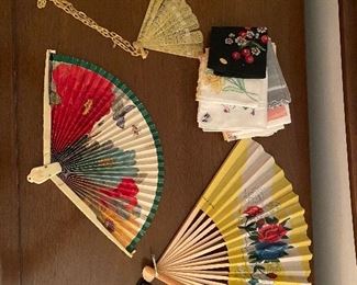 Vintage collection of fans