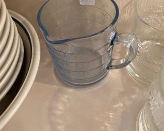 Blue Fire King measuring cup