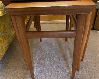 Mid Century Walnut nesting tables