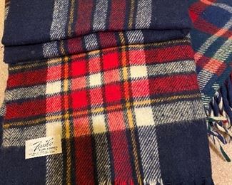 Vintage wool car blankets