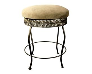 30. Elegant Brass Vanity Stool