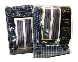 59. Louis Hornick Country Plaid Tabtop Panels