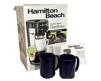 66. Hamilton Beach Single Serve Flex Brew Maker with 2 cups