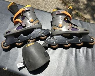 84. Roller Blade Skate Set wKnee Pads AS IS
