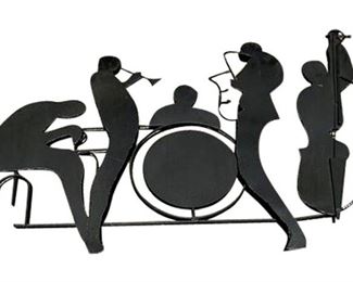91. Metal Jazz Band Wall Decor