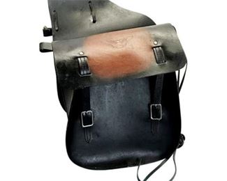 92. Leather Easy Rider Motorcycle Saddle Bag