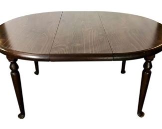 108. Vintage Dark Oak Dining Table