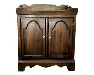 109. Vintage Oak Dry Sink Cabinet