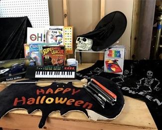 114. Miscellaneous Lot Halloween, Kids Keyboard  More