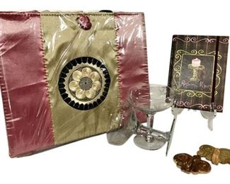 118. Assorted Lot wSatin Tote, More